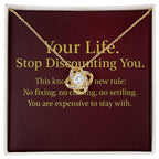 The Self-Worth Knot Necklace